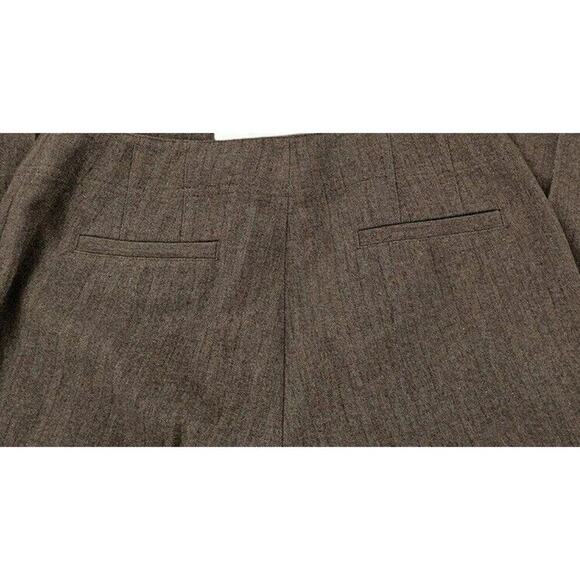 Sigrid Olsen Pants Women Sz 6 Modernist Metallic Dressed Career Chinos Trousers - Picture 6 of 7